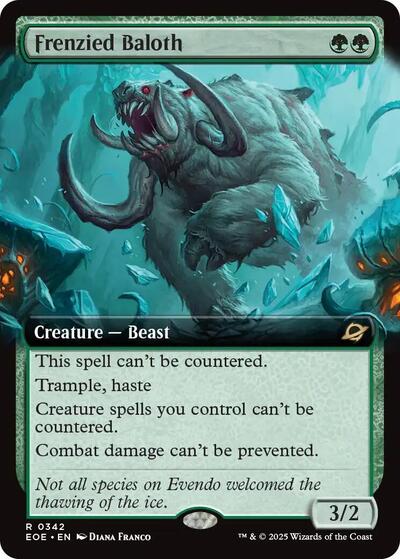 Frenzied Baloth (Extended Art) (Edge of Eternities) Medium Play Foil