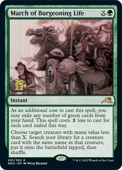 March of Burgeoning Life (Promos: Prerelease Cards) Near Mint Foil