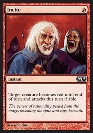 Incite (Magic 2011 Core Set) Medium Play Foil