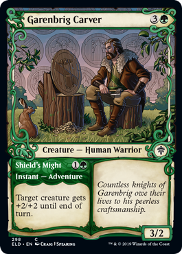 Garenbrig Carver (Showcase) (Throne of Eldraine) Near Mint Foil