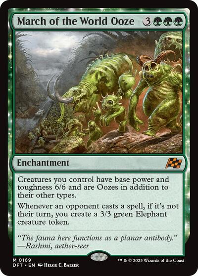 March of the World Ooze (Aetherdrift) Light Play Foil