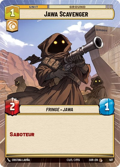 Jawa Scavenger (Hyperspace) (Spark of Rebellion) Near Mint Foil