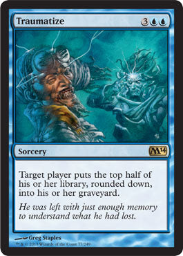 Traumatize (Magic 2014 Core Set) Medium Play