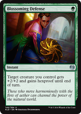 Blossoming Defense (Kaladesh) Light Play Foil