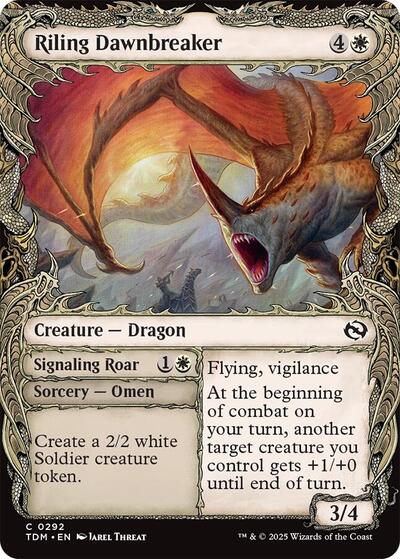 Riling Dawnbreaker (Showcase) (Tarkir: Dragonstorm) Near Mint