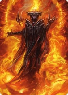 Sauron, the Dark Lord Art Card (Art Series: Universes Beyond: The Lord of the Rings: Tales of Middle-earth) Near Mint