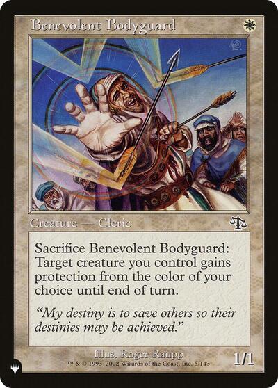 Benevolent Bodyguard (The List) Light Play