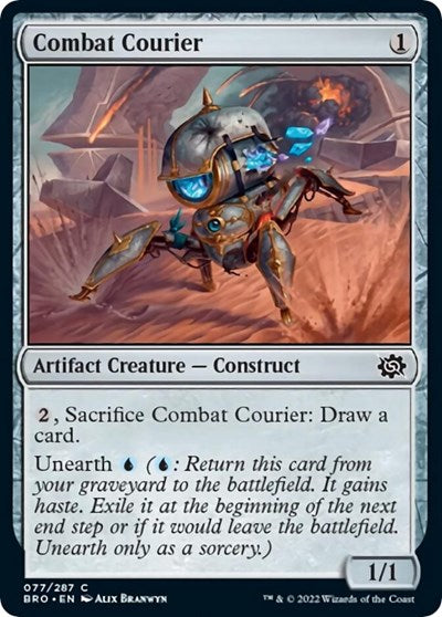 Combat Courier (The Brothers' War) Medium Play Foil
