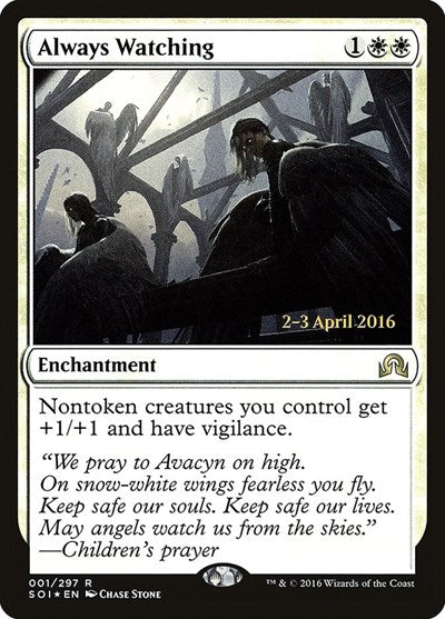Always Watching (Promos: Prerelease Cards) Medium Play Foil
