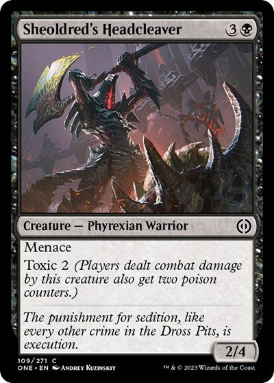 Sheoldred's Headcleaver (Phyrexia: All Will Be One) Near Mint Foil