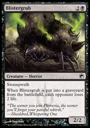 Blistergrub (Scars of Mirrodin) Medium Play Foil