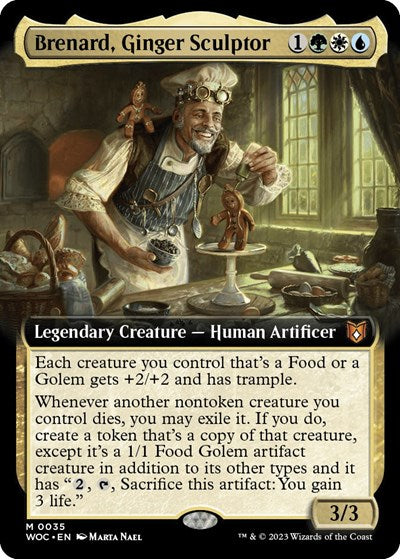 Brenard, Ginger Sculptor (Extended Art) (Commander: Wilds of Eldraine) Light Play Foil