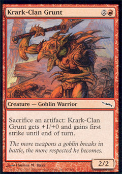 Krark-Clan Grunt (Mirrodin) Light Play Foil