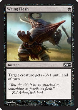 Wring Flesh (Magic 2014 Core Set) Medium Play Foil