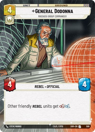 General Dodonna Massassi Group Commander (Hyperspace) (Spark of Rebellion) Near Mint