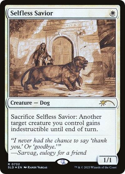 Selfless Savior (732) (Sketch Showcase) (Secret Lair) Light Play Foil