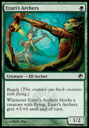 Ezuri's Archers (Scars of Mirrodin) Light Play Foil