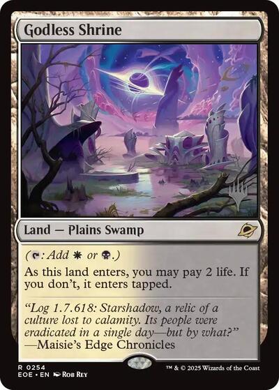Godless Shrine (Promo Pack: Edge of Eternities) Medium Play