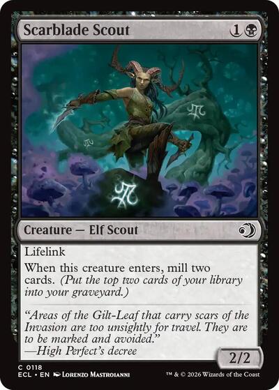 Scarblade Scout (Lorwyn Eclipsed) Medium Play