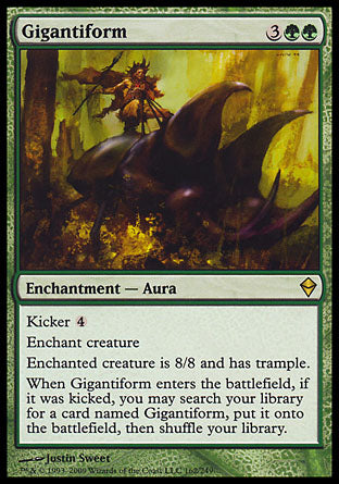 Gigantiform (Zendikar) Light Play Foil