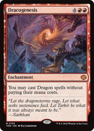 Dracogenesis (Promo Pack: Tarkir: Dragonstorm) Near Mint Foil