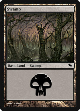 Swamp (290) (Shadowmoor) Medium Play Foil