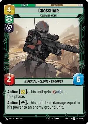 Crosshair Following Orders (Shadows of the Galaxy) Near Mint Foil