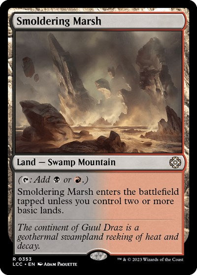 Smoldering Marsh (Commander: The Lost Caverns of Ixalan) Medium Play