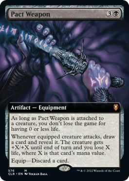 Pact Weapon (Extended Art) (Commander Legends: Battle for Baldur's Gate) Light Play Foil