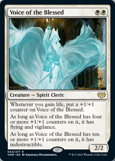 Voice of the Blessed (Innistrad: Crimson Vow) Light Play Foil