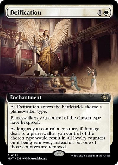Deification (Extended Art) (March of the Machine: The Aftermath) Light Play Foil