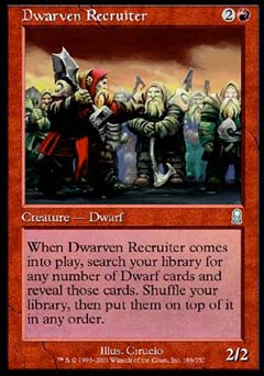 Dwarven Recruiter (Odyssey) Heavy Play
