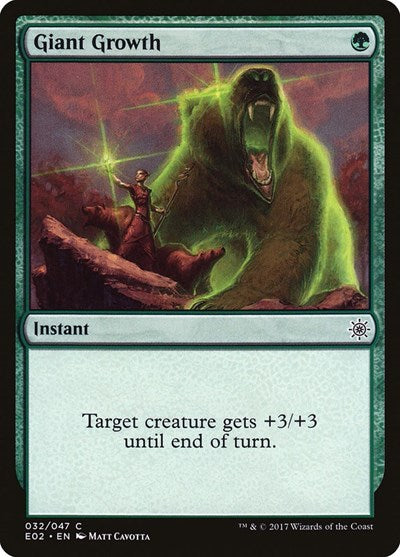Giant Growth (Explorers of Ixalan) Light Play