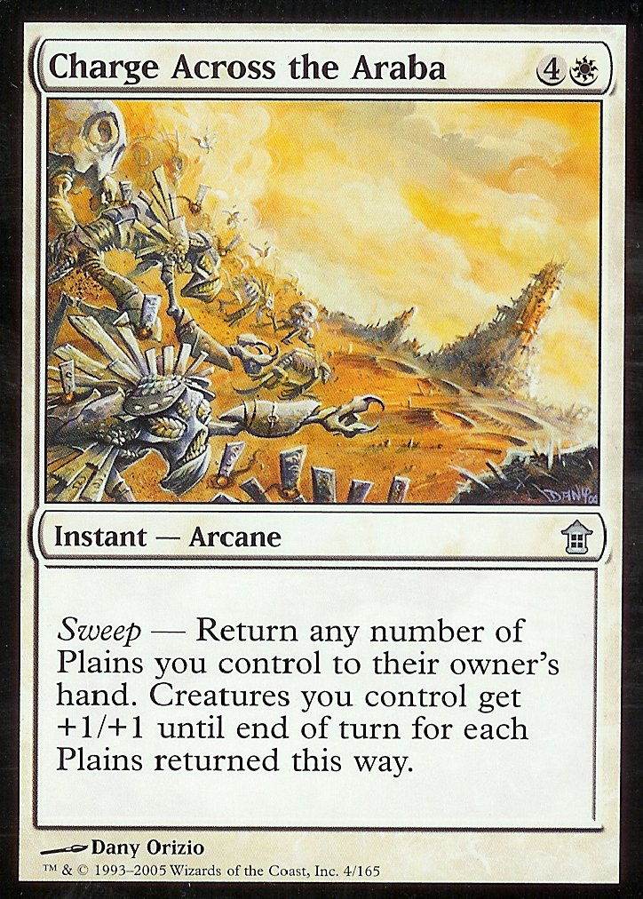 Charge Across the Araba (Saviors of Kamigawa) Medium Play