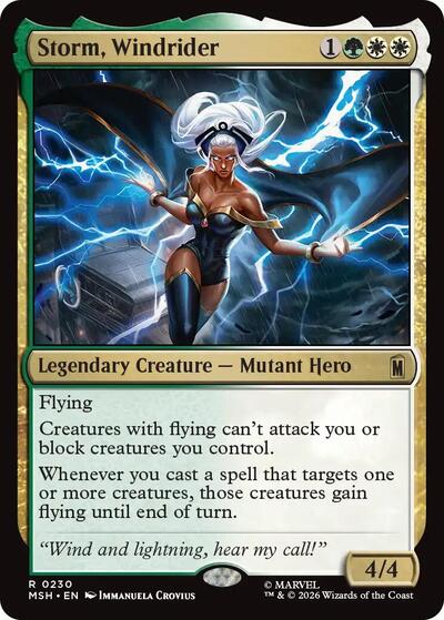 Storm, Windrider (Marvel Super Heroes) Near Mint Foil