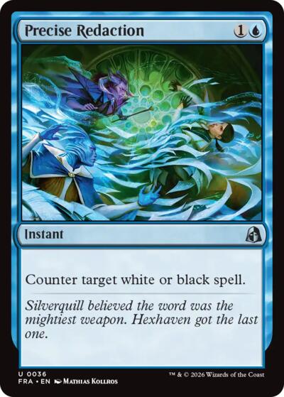 Precise Redaction (Reality Fracture) Near Mint