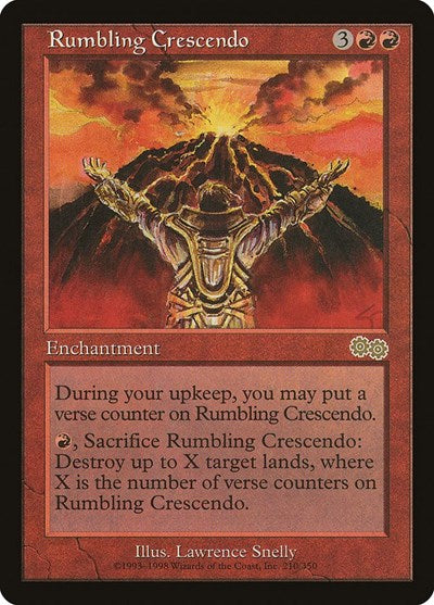 Rumbling Crescendo (Urza's Saga) Near Mint