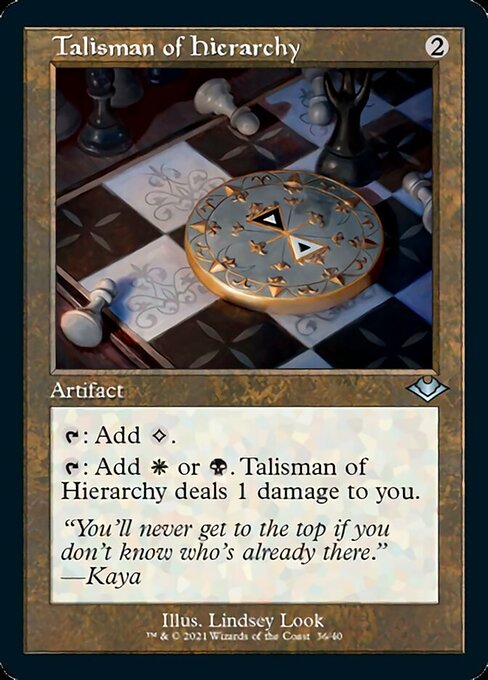Talisman of Hierarchy (Modern Horizons 1 Retro Frames) Light Play Foil