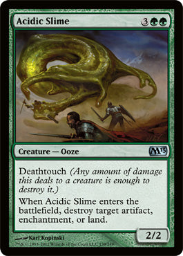Acidic Slime (Magic 2013 Core Set) Medium Play Foil