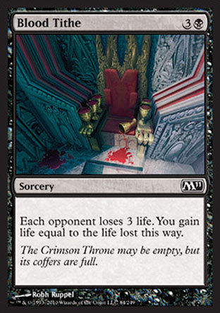 Blood Tithe (Magic 2011 Core Set) Light Play Foil