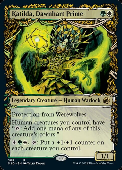 Katilda, Dawnhart Prime (Showcase) (Innistrad: Midnight Hunt) Light Play Foil