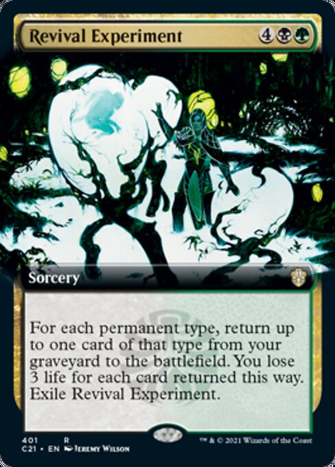 Revival Experiment (Extended Art) (Commander 2021 Strixhaven) Light Play