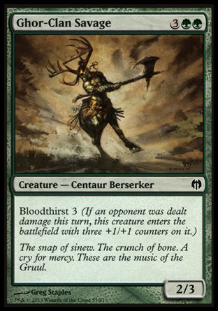 Ghor-Clan Savage (Duel Decks: Heroes vs Monsters) Light Play