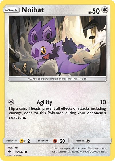 Noibat (SM - Burning Shadows) Light Play Reverse Holofoil