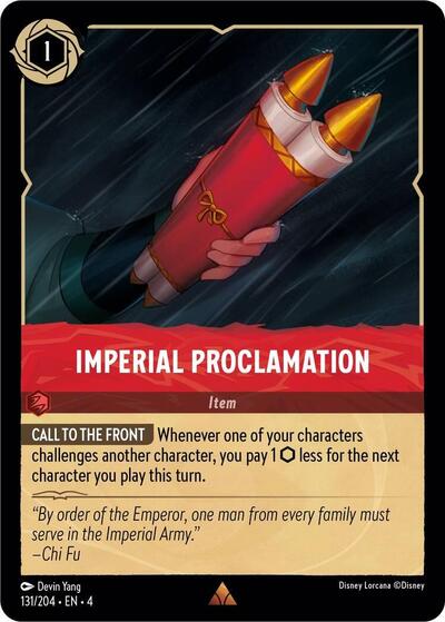 Imperial Proclamation (Ursula's Return) Near Mint Cold Foil