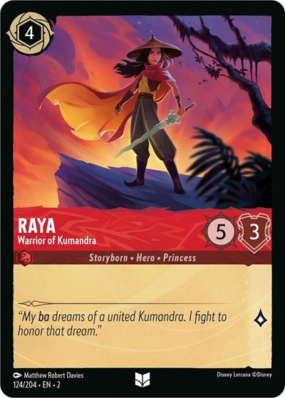 Raya - Warrior of Kumandra (Rise of the Floodborn) Near Mint