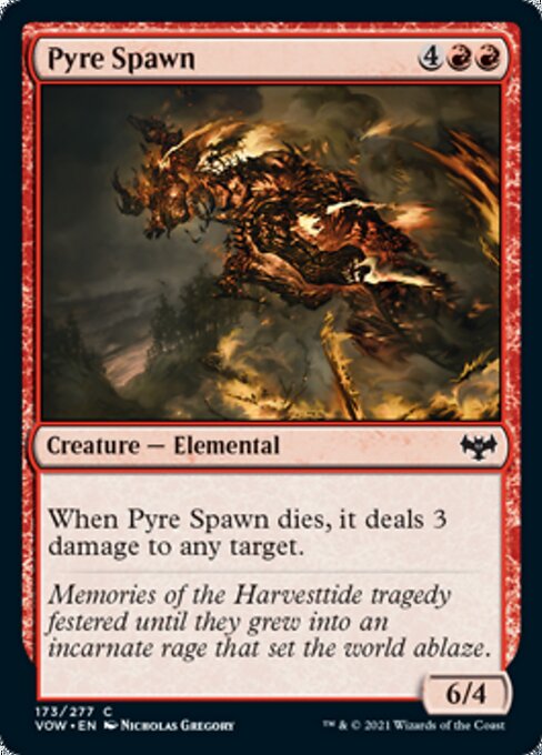 Pyre Spawn (Innistrad: Crimson Vow) Light Play Foil