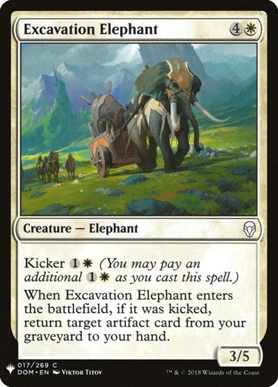 Excavation Elephant (Mystery Booster) Light Play