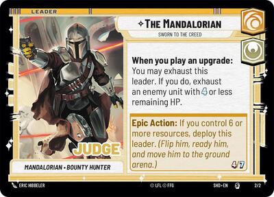 The Mandalorian Sworn To The Creed (Judge Promos) Near Mint