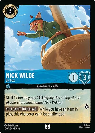 Nick Wilde - Sly Fox (Azurite Sea) Near Mint